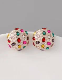 Prism Dome Studs – White