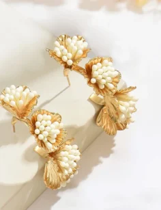 Hoop Earrings - White