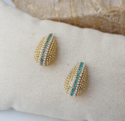 316L Stainless Steel Waterproof Polished Oval Stud Earrings for Women