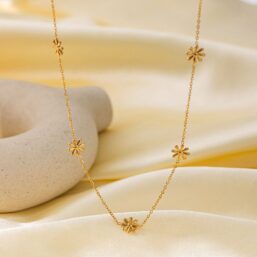 316L Stainless Steel Waterproof Everyday Charm Pendant Necklace for Women