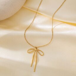 316L Stainless Steel Waterproof Dainty Pendant Necklace for Women