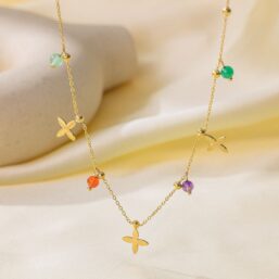316L Stainless Steel Waterproof Pendant Necklace for Women